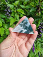 Load image into Gallery viewer, Moss Agate Triangle $15