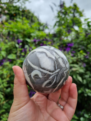 Shell Jasper Sphere