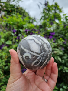 Shell Jasper Sphere