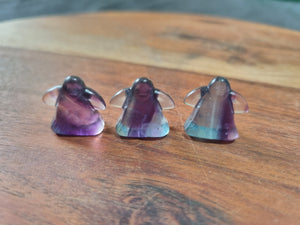 Mini Fluorite Ghost Carvings