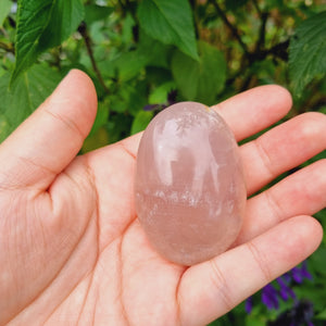 Blue Rose Quartz Palmstone