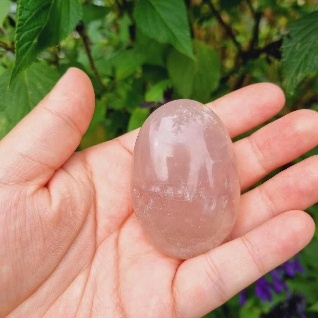 Blue Rose Quartz Palmstone