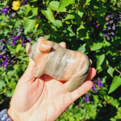 Large Mixed Jade Pig Carving #1