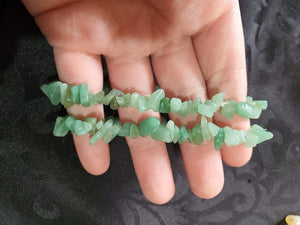 Green Aventurine Chip Bracelet