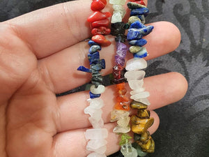 Chakra Chip Bead Bracelet