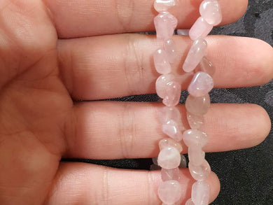 Dark Rose Quartz Tumble Bracelet