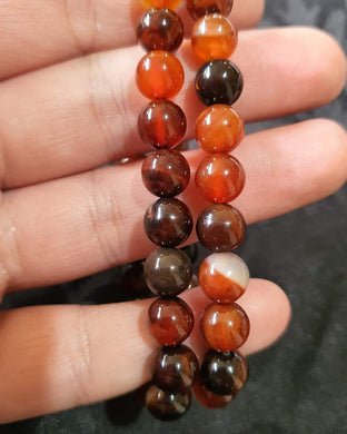 Botswana Agate Sphere Bead Bracelet