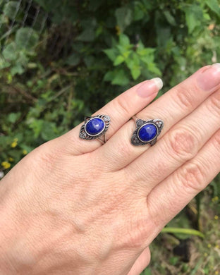 Lapis Lazuli Adjustable Rings