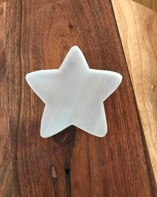 Selenite Star Flat