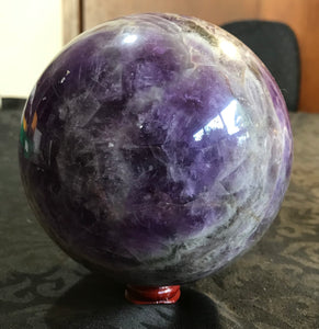 Chevron Amethyst Sphere