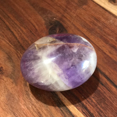 Chevron Amethyst Palm Stone $16