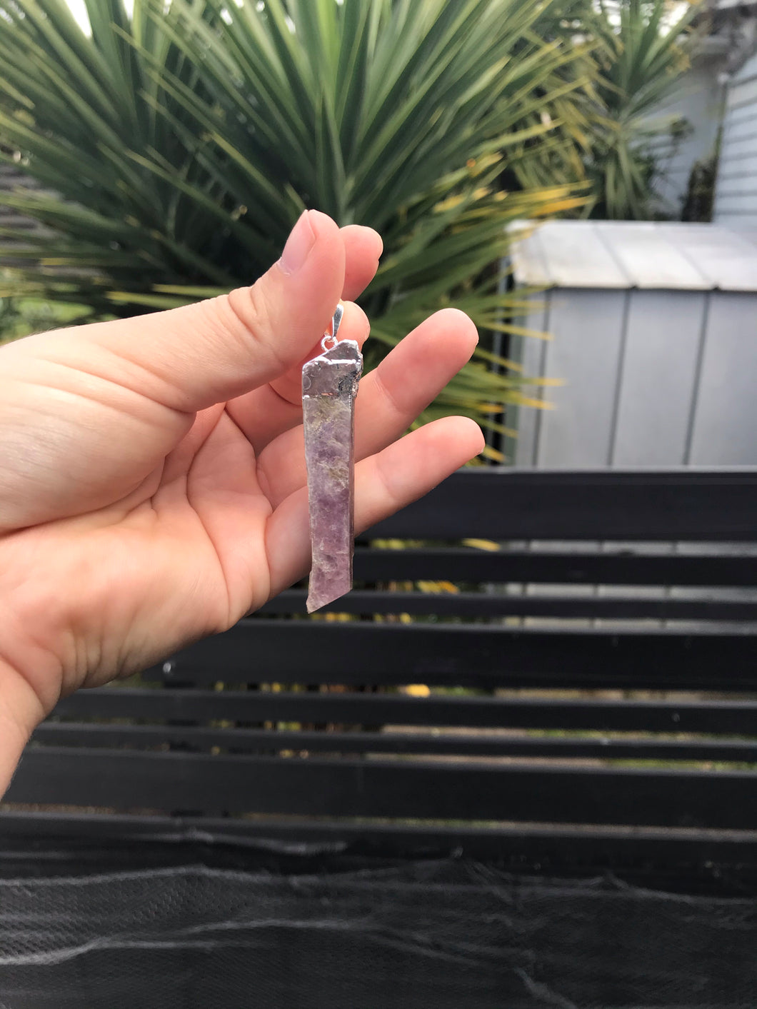 Lepidolite Slab Pendant