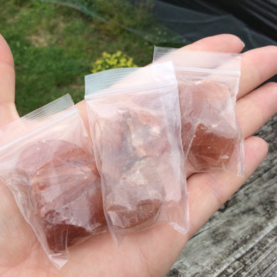 Raw Red Calcite Bags