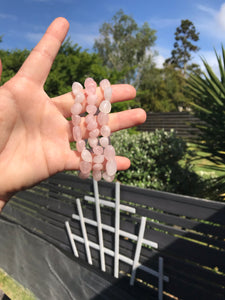 Rose Quartz Tumble Bead Bracelet