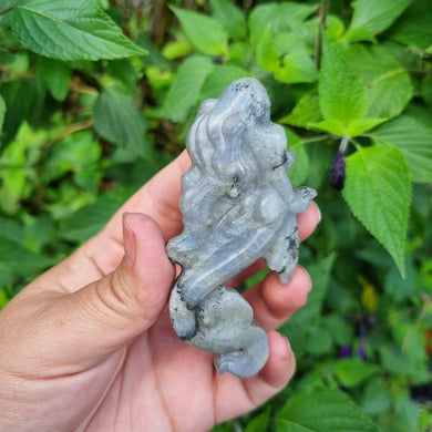 Labradorite Mermaid Carving