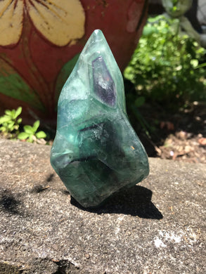 Rainbow fluorite Flame