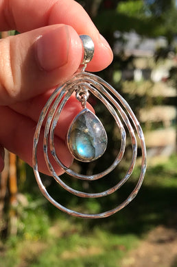Labradorite Sterling Silver Pendant