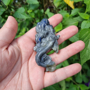 Labradorite Mermaid Carving