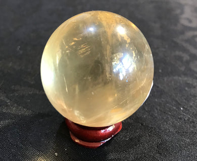 Yellow Calcite Sphere $20