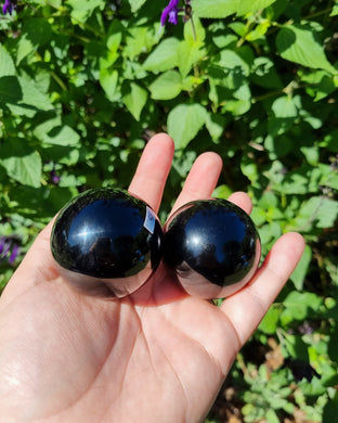 Black Obsidian Spheres $15