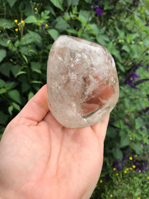 Large clear Quartz Tumble Stone #1