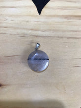 Load image into Gallery viewer, Tourmalated Quartz pendant -circle