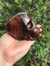 Load image into Gallery viewer, Mahogany Obsidian Skull