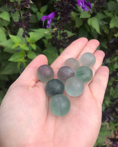 Semi Polished Fluorite Mini Spheres $3