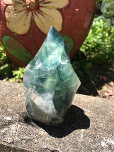 Rainbow fluorite Flame