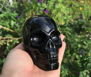 Black Obsidian Skull