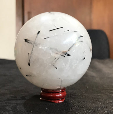 Tourmalated Quartz Sphere $57
