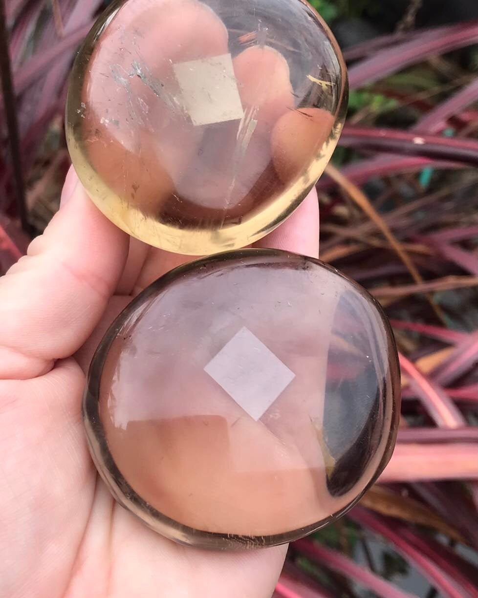 Smokey Quartz Palm Stone