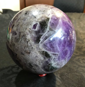 Chevron Amethyst Sphere