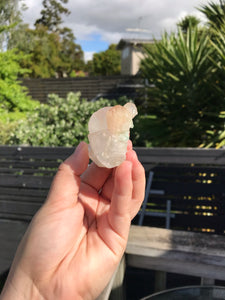 Clear Apophylite With Stilbite Specimen #2