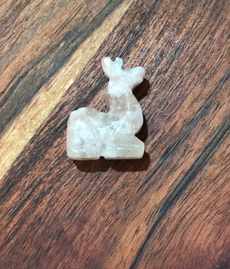 Flower Agate Llama Carving - Mini
