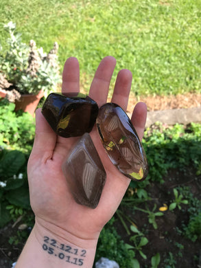 Large Smokey Quartz Faceted Tumble Stones