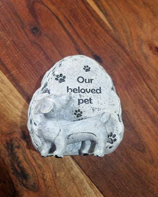 Pet Memorial Stone; Our Beloved Pet