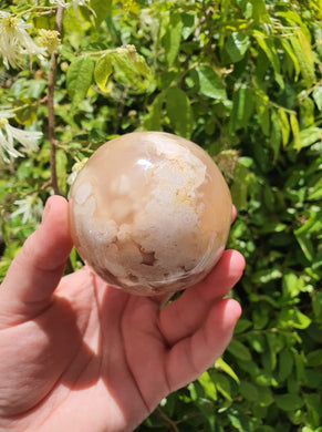 Flower Agate Sphere $60