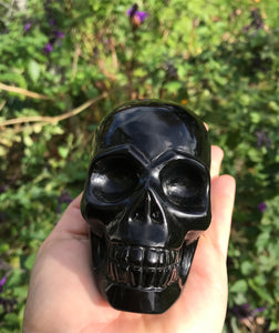 Black Obsidian Skull