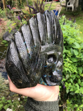 Load image into Gallery viewer, Labradorite warrior skull