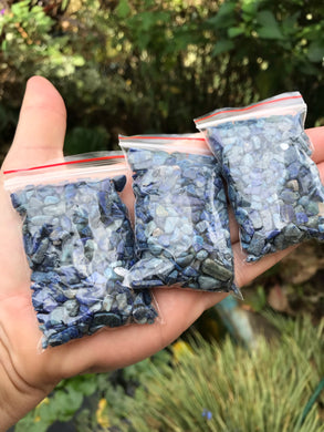 Lapis lazuli Chip Bag $5