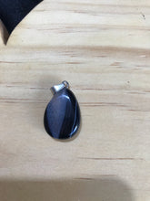 Load image into Gallery viewer, Black Sardonyx Agate pendant -Tear Drop