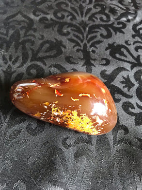 Orca agate Palm stone