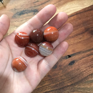 Orange/Red Sardonyx Mini Spheres $5