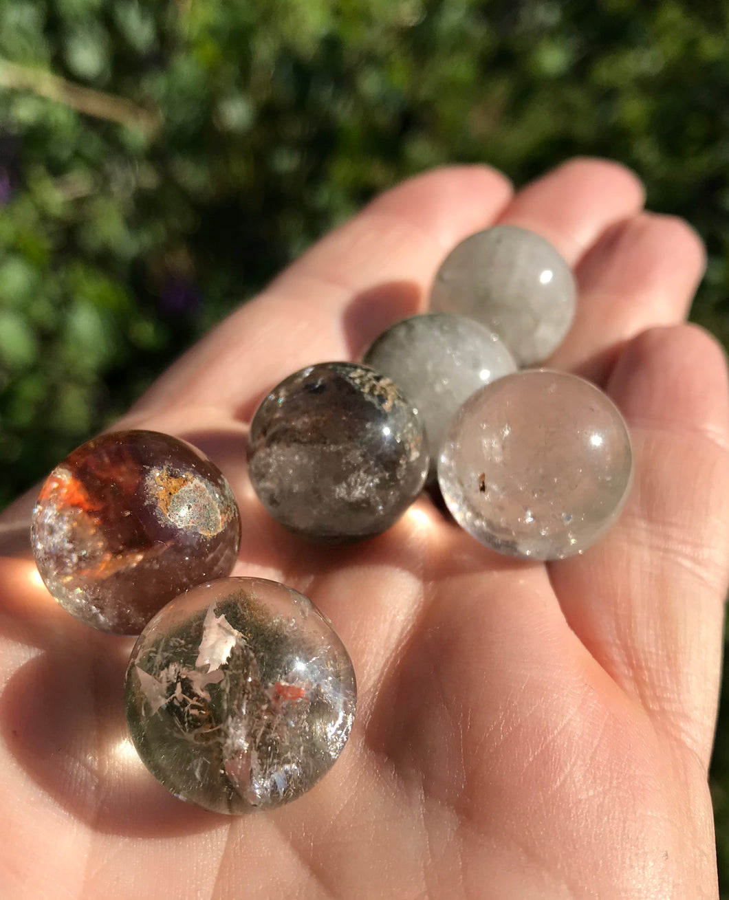 Garden Quartz Mini Sphere $5