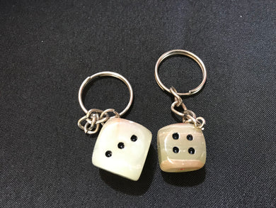 Onyx Dice Key Ring