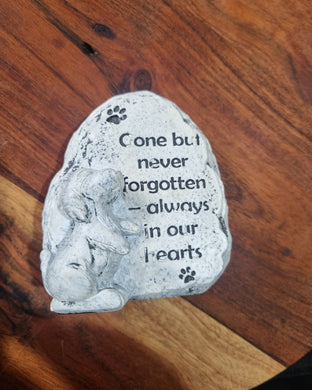 Pet Memorial Stone; Gone