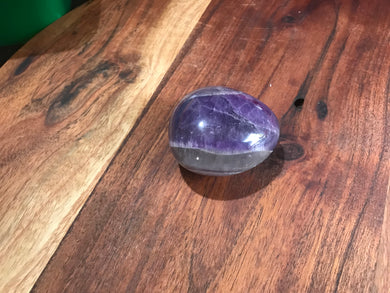 Chevron Amethyst Palm Stone $12