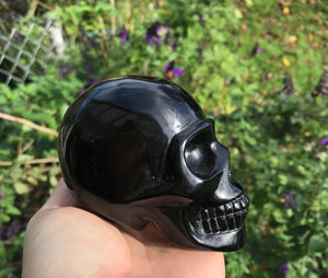 Black Obsidian Skull