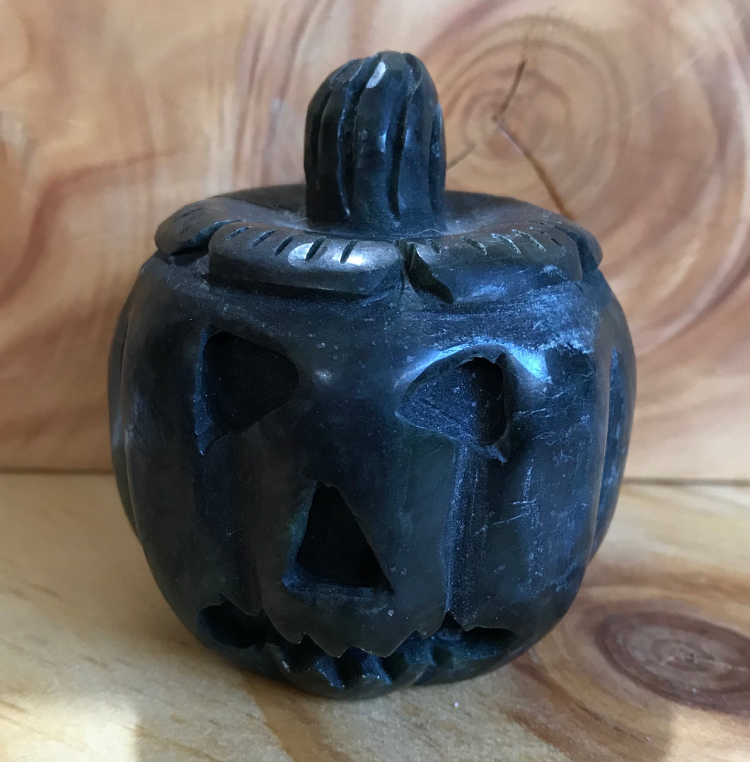 Large Black Jade Pumpkin